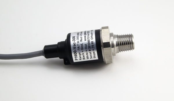 P1600 Pressure Sensor with stainless steel 1/4 NPT male port - Pace Scientific