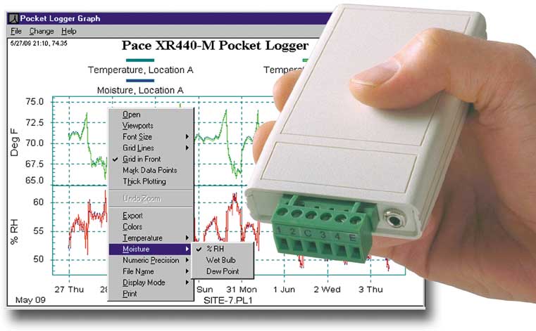 Free Pocket Logger Software for XR440 Data Logger - Pace Scientific