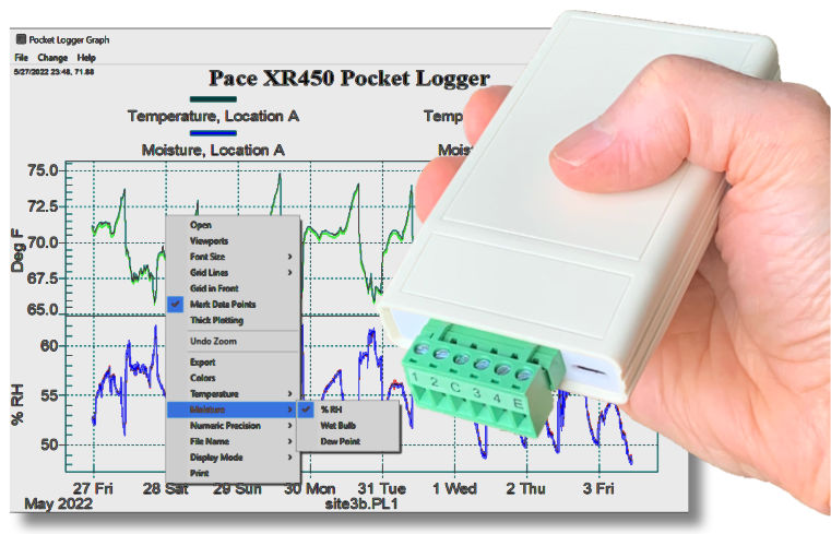 Free Pocket Logger Software for XR450 Data Logger - Pace Scientific